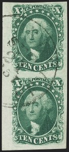 Sale 1144, Lot 122, 10c 1855 Issue (Scott 13-16)