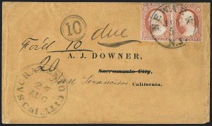 Sale 1144, Lot 159, 1851-56 Postal History: Indian Territory & Western Covers