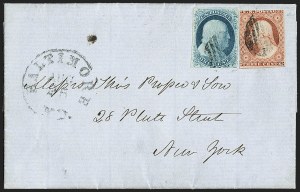 Sale 1144, Lot 169, 1851-56 Postal History: Carriers & Locals