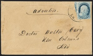 Sale 1144, Lot 17, 1c 1851-56 Issue, Types Ia-II (Scott 5A-7)