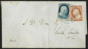 Sale 1144, Lot 172, 1851-56 Postal History: Carriers & Locals