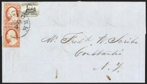 Sale 1144, Lot 179, 1851-56 Postal History: Carriers & Locals