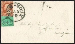 Sale 1144, Lot 184, 1851-56 Postal History: Carriers & Locals