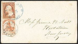 Sale 1144, Lot 186, 1851-56 Postal History: Carriers & Locals