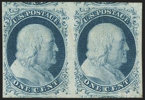 Sale 1144, Lot 19, 1c 1851-56 Issue, Types Ia-II (Scott 5A-7)