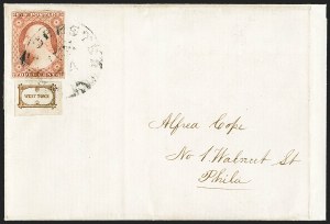 Sale 1144, Lot 191, 1851-56 Postal History: Carriers & Locals