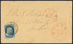 Sale 1144, Lot 20, 1c 1851-56 Issue, Types Ia-II (Scott 5A-7)