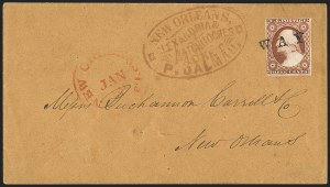 Sale 1144, Lot 211, 1851-56 Postal History: Railroad & Waterway Markings