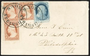 Sale 1144, Lot 219, 1851-56 Postal History: Steamship Mail