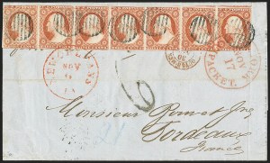 Sale 1144, Lot 232, 1851-56 Postal History: Foreign Mail