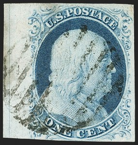 Sale Number 1144, Lot Number 32, 1c 1851-56 Issue, Types III-IIIa (Scott 8-8A)