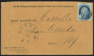 Sale 1144, Lot 34, 1c 1851-56 Issue, Types III-IIIa (Scott 8-8A)