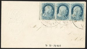 Sale 1144, Lot 36, 1c 1851-56 Issue, Types III-IIIa (Scott 8-8A)