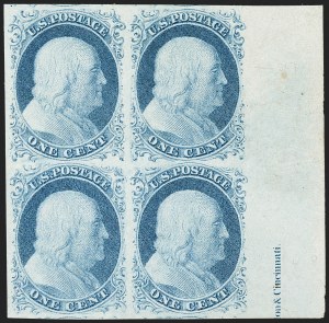 Sale 1144, Lot 41, 1c 1851-56 Issue, Type IV (Scott 9)