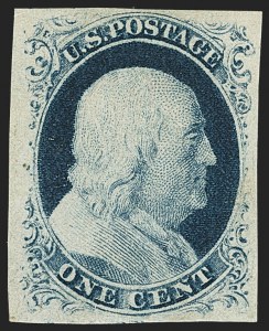 Sale 1144, Lot 55, 1c 1851-56 Issue, Type IV (Scott 9)