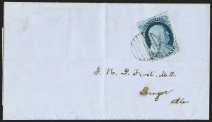 Sale 1144, Lot 60, 1c 1851-56 Issue, Type IV (Scott 9)