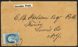 Sale 1144, Lot 63, 1c 1851-56 Issue, Type IV (Scott 9)