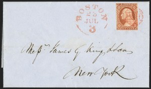 Sale 1144, Lot 69, 3c 1851-56 Issue, Orange Brown (Scott 10-10A)