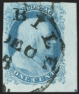 Sale 1144, Lot 8, 1c 1851-56 Issue, Types Ia-II (Scott 5A-7)