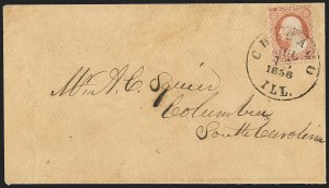 Sale 1144, Lot 94, 3c 1851-56 Issue, Dull Red & Shades (Scott 11-11A)