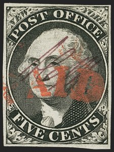 Sale 1145, Lot 301, New York Postmasters Provisional thru 1847 Issue