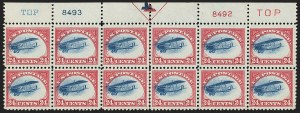 Sale 1147, Lot 11, Fast Plane Plate Block