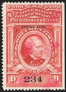 Sale 1149, Lot 231, Red Documentary Issues up to Series 1952