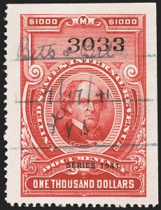 Sale 1149, Lot 236, Red Documentary Issues up to Series 1952