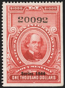 Sale 1149, Lot 246, Red Documentary Issues up to Series 1952