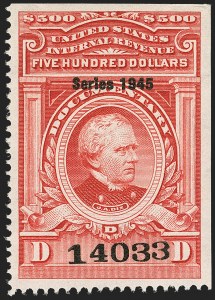 Sale 1149, Lot 249, Red Documentary Issues up to Series 1952