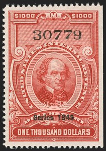 Sale 1149, Lot 250, Red Documentary Issues up to Series 1952
