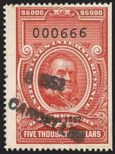 Sale 1149, Lot 256, Red Documentary Issues up to Series 1952