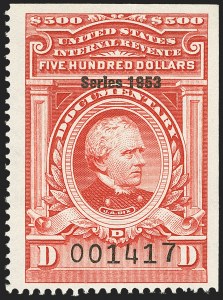 Sale 1149, Lot 259, Red Documentary Issues: Series 1953-1958, Balance