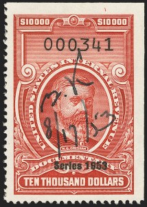 Sale 1149, Lot 263, Red Documentary Issues: Series 1953-1958, Balance