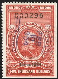 Sale 1149, Lot 265, Red Documentary Issues: Series 1953-1958, Balance