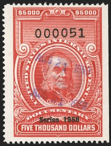 Sale 1149, Lot 283, Red Documentary Issues: Series 1953-1958, Balance