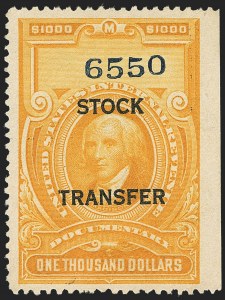 Sale 1149, Lot 312, Stock Transfer