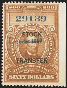 Sale 1149, Lot 319, Stock Transfer