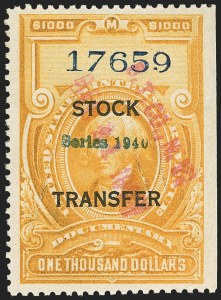 Sale 1149, Lot 322, Stock Transfer
