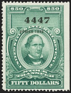 Sale 1149, Lot 339, Green Stock Transfer: 1940-1942 Ovpts.