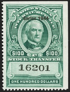 Sale Number 1149, Lot Number 350, Green Stock Transfer: 1943-1944 Ovpts.