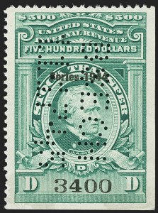 Sale 1149, Lot 351, Green Stock Transfer: 1943-1944 Ovpts.