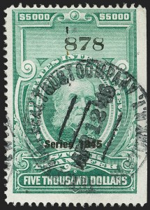 Sale 1149, Lot 360, Green Stock Transfer: 1945-1947 Ovpts.