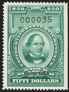 Sale 1149, Lot 381, Green Stock Transfer: 1948-1952 Ovpts.