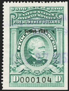 Sale 1149, Lot 386, Green Stock Transfer: 1948-1952 Ovpts.