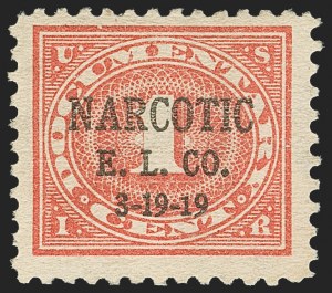 Sale 1149, Lot 405, Narcotic Tax