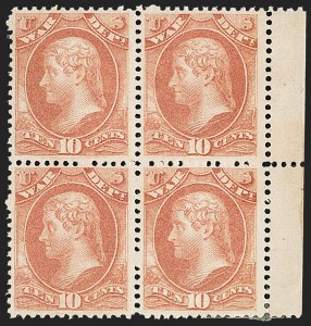 Sale 1150, Lot 1213, Officials: Treasury thru War