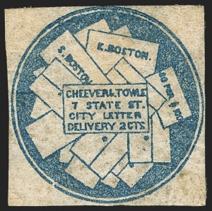 Sale 1150, Lot 1318, Local Posts and Independent Mails: American Letter thru Penny Express Co.
