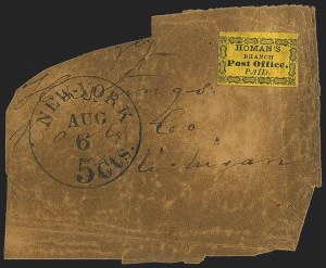 Sale 1150, Lot 1320, Local Posts and Independent Mails: American Letter thru Penny Express Co.