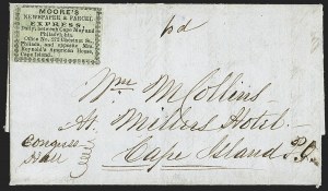 Sale 1150, Lot 1325, Local Posts and Independent Mails: American Letter thru Penny Express Co.
